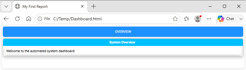Rendered Header Customization Example